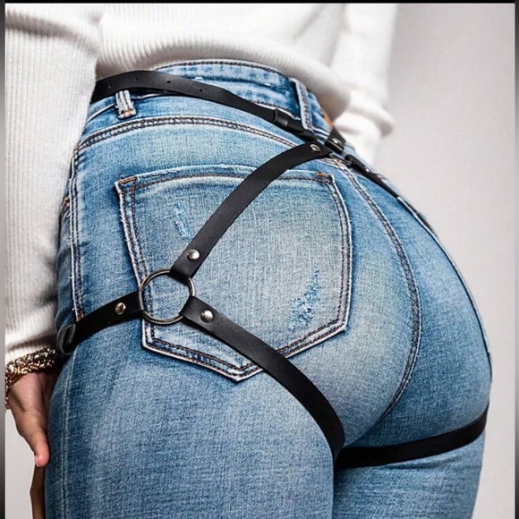 n/a Accessories - PU Leather Bottoms Harness Belt Accessory